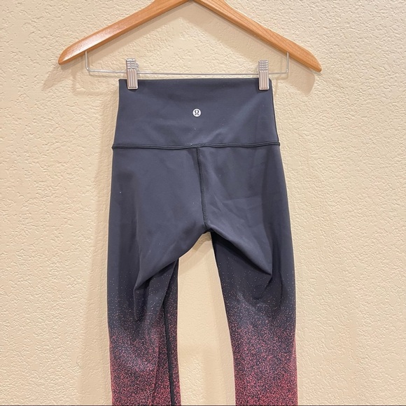 Lululemon Wunder Under Hi-Rise Tight Ombre Speckle Women's Sz 2 Outdoor Gym EUC - Picture 6 of 6